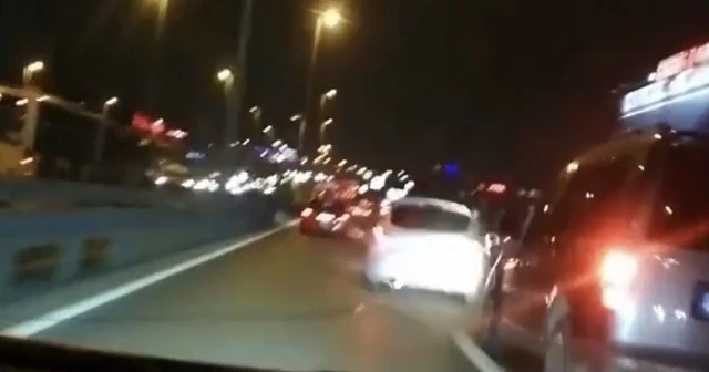 İstanbul trafiğinde 'makas' terörü kamerada