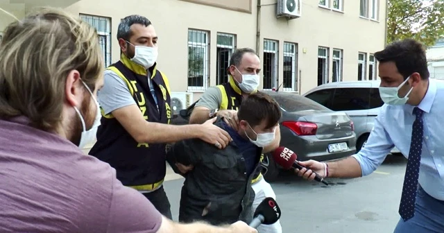 Polisi tehdit eden maskesiz şahıs adliyeye sevk edildi