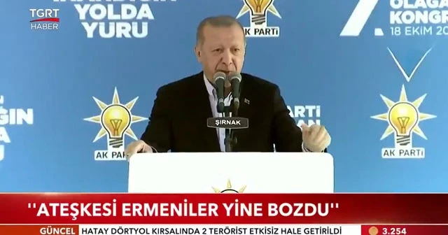 "Ateşkesi, ermeniler yine bozdu"