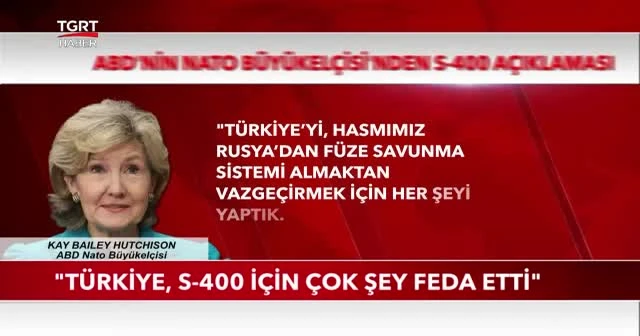 "Türkiye, S-400 için çok şey feda etti"