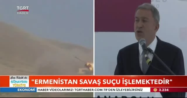 Bakan Akar: Ermenistan'ın savaş suçu işlemektedir