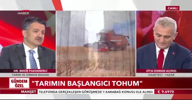 Bakan Pakdemirli: Tohum konusunda haksızlık yapılıyor