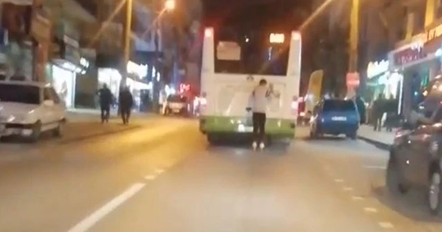 Bursa'da ölümüne yolculuk kamerada