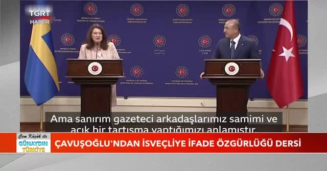 Çavuşoğlu'ndan İsveçliye ifade özgürlüğü dersi