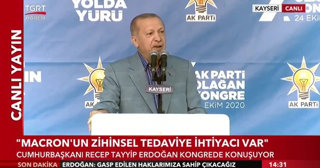 Cumhurbaşkanı Erdoğan: Macron'un zihinsel tedaviye ihtiyacı var