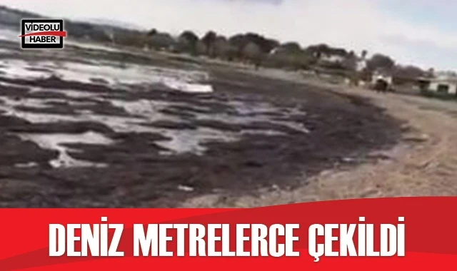 Deniz metrelerce çekildi