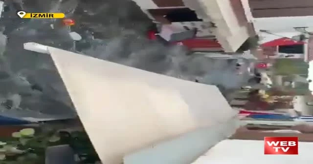 Deprem denizi taşırdı