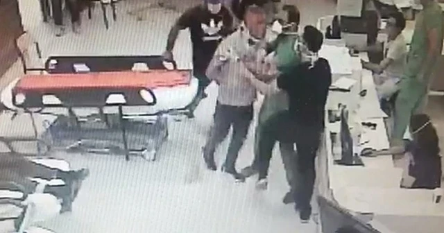 Doktora darp anları güvenlik kamerasında
