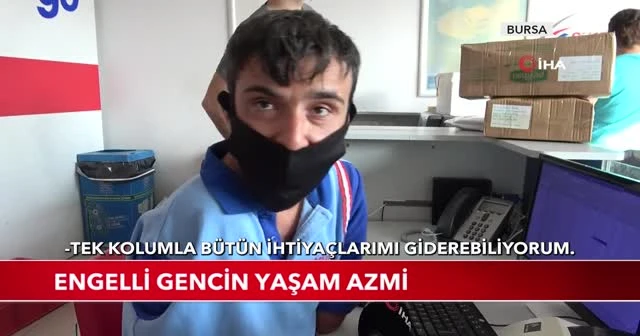 Engelli gencin yaşam azmi
