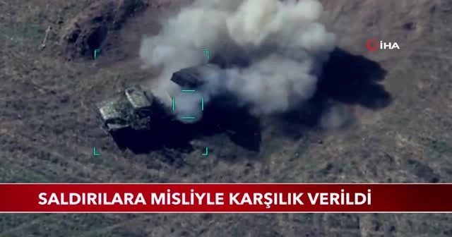 Ermenistan mevzileri yerle bir edildi