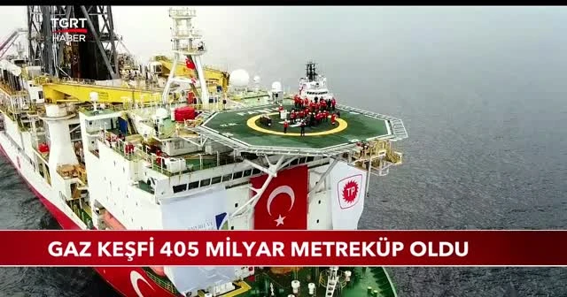 Gaz keşfi 405 milyar metreküp oldu