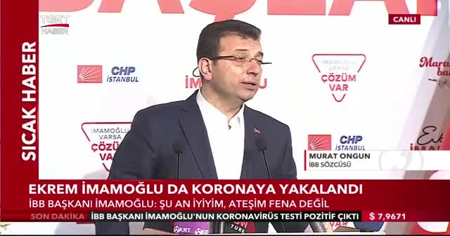 İBB Sözcüsü Murat Ongun: İmamoğlu'nun  tedavisi hastanede sürüyor