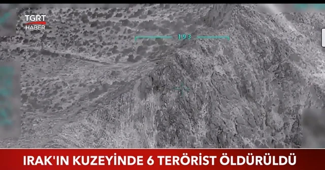 Irak'ın kuzeyinde 6 terörist öldürüldü