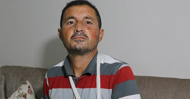 İşitme engelli adama cadde ortasında feci dayak