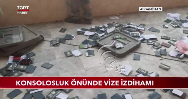 Konsolosluk önünde vize izdihamı