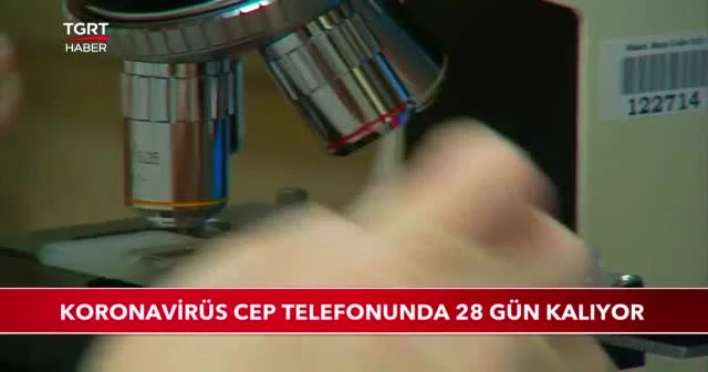 Koronavirüs cep telefonunda 28 gün kalabiliyor