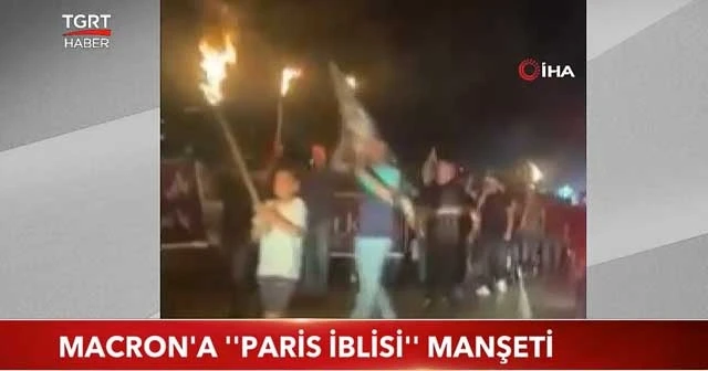 Macron'a 'Paris iblisi' manşeti