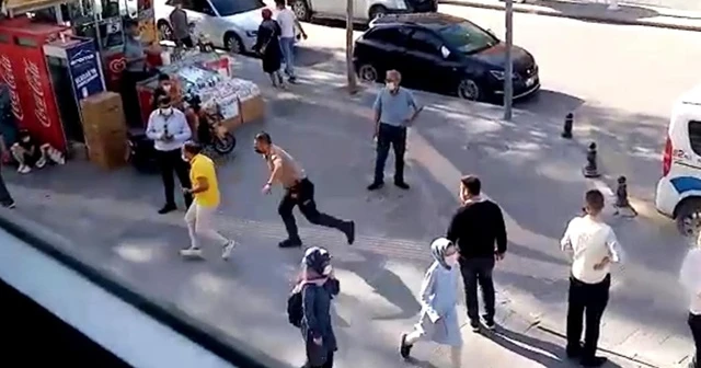 Maske takmayan şahıs ceza yememek için polisten kaçmaya çalıştı