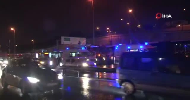 Merter'de metrobüs başka bir metrobüse arkadan çarptı: 7 yaralı