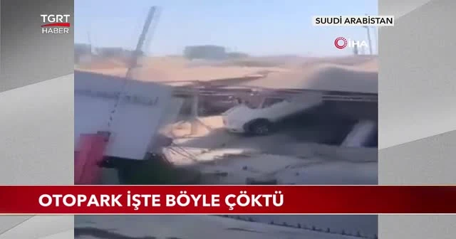 Otopark işte böyle çöktü