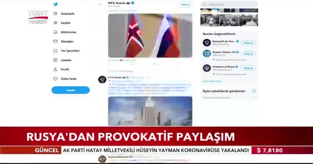 Rusya'dan Türkiye hakkında provokatif paylaşım