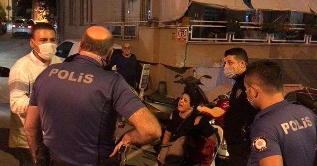 Taksici ile kadın müşteriyi polis ayırdı