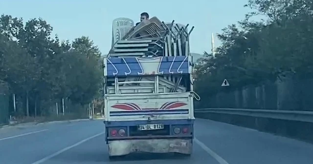 Tehlikeli yolculuk kamerada
