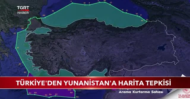 Türkiye'den Yunanistan'a harita tepkisi