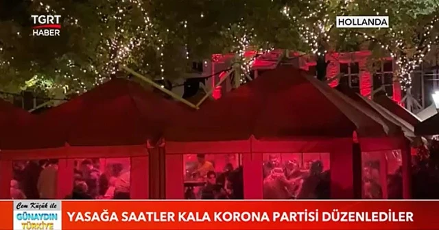Yasağa saatler kala korona partisi düzenlediler