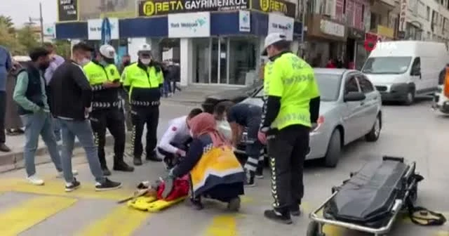 Yaşlı teyzeye hem çarptı, hem de azarladı