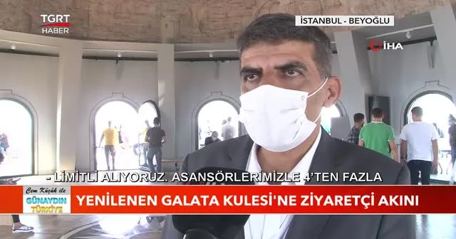 Yenilenen Galata Kulesi'ne ziyaretçi akını