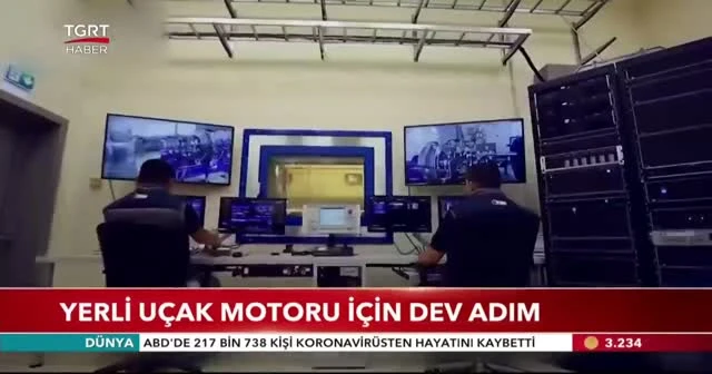 Yerli uçak motoru için dev adım