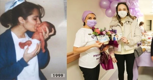 21 yıl sonra hemşiresiyle buluştu!