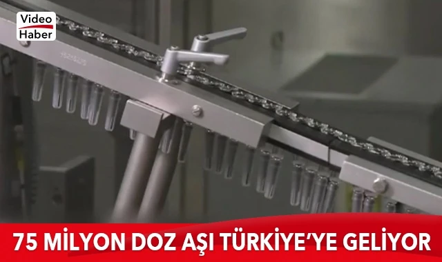 75 milyon doz aşı Türkiye’ye geliyor
