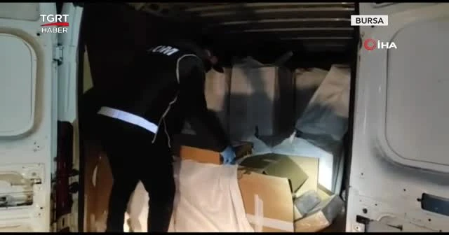 750 bin adet makaron ele geçirildi!