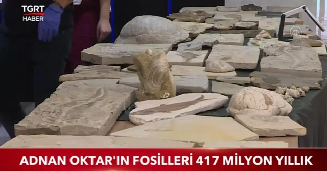 Adnan Oktar'ın fosilleri 417 milyon yıllık