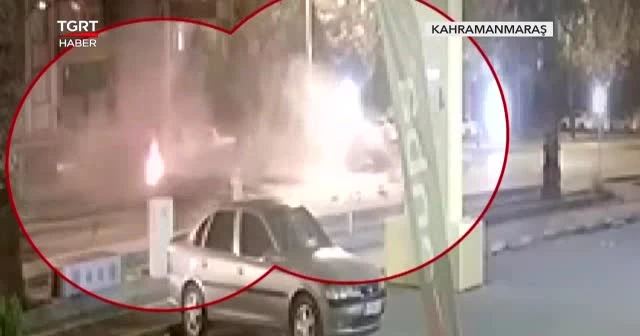 Ağaca çarptı ikiye bölündü