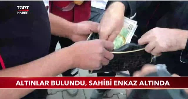 Altınlar bulundu, sahibi enkaz altında