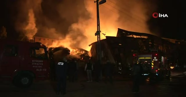 Ankara’da kereste fabrikasında yangın