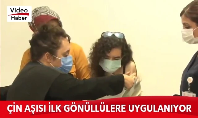 Çin'den gelen aşı ilk gönüllülere uygulanıyor