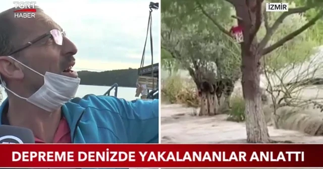 Depreme denizde yakalananlar anlattı