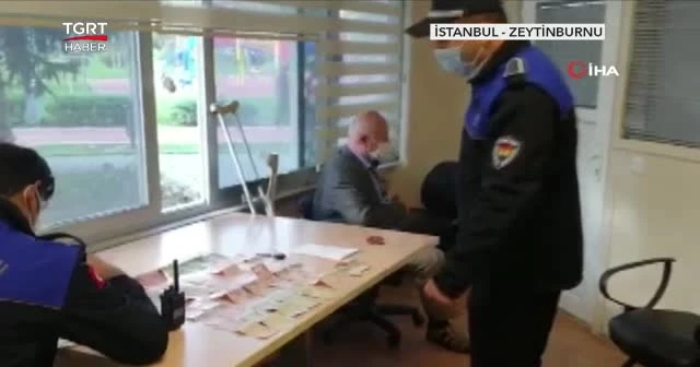 Dilenmeye arabasıyla geliyormuş