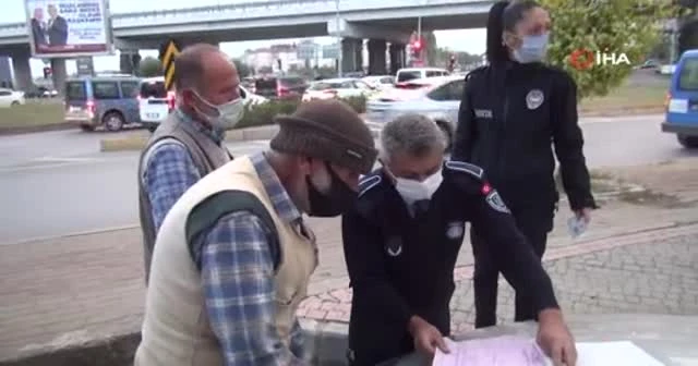Engelli dilenciler şaşırttı! Polisi görünce yürümeye başladı