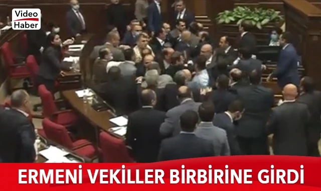 Ermeni vekiller birbirine girdi