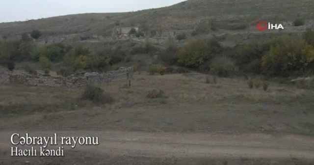Ermenistan işgalinden kurtarılan Cebrail’deki köyler görüntülendi