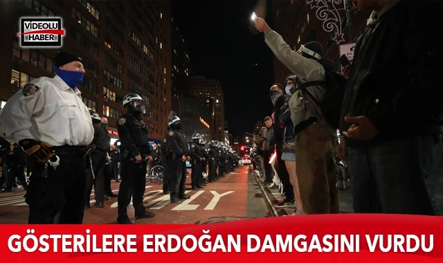 Gösterilere Erdoğan damgasını vurdu