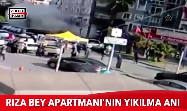 İşte Rıza Bey Apartmanı'nın yıkılma anı