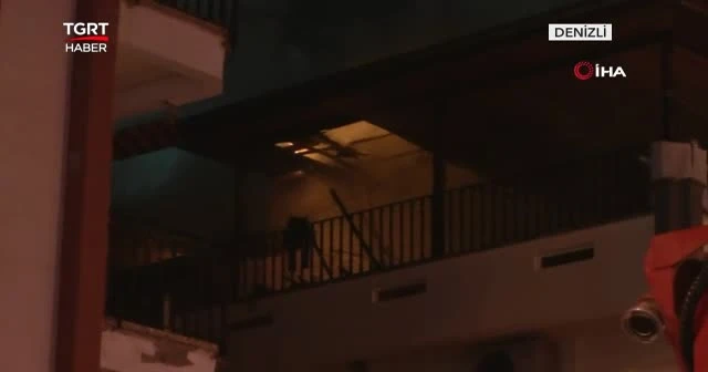 Kahraman baba ailesini yanmaktan kurtardı