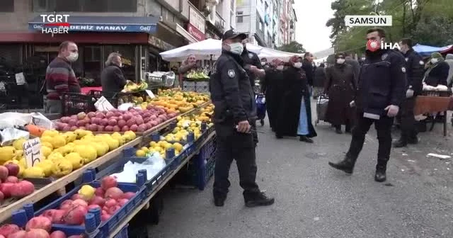 Karantinada değil pazar tezgahındaydılar