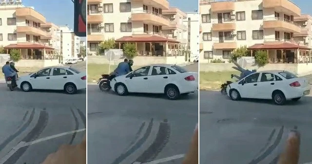 Kaza yerini çekerken başka kazayı görüntüledi